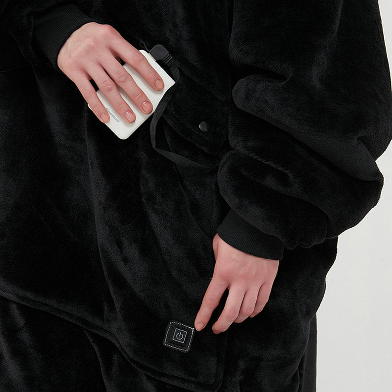 Heated Hoodie Blanket