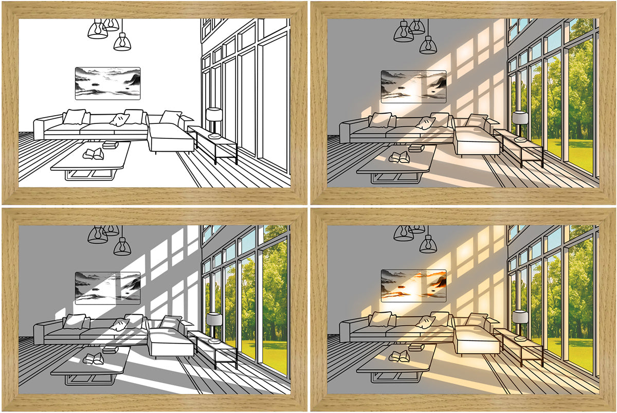 LED illuminated Picture Frame