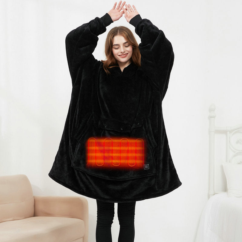 Heated Hoodie Blanket
