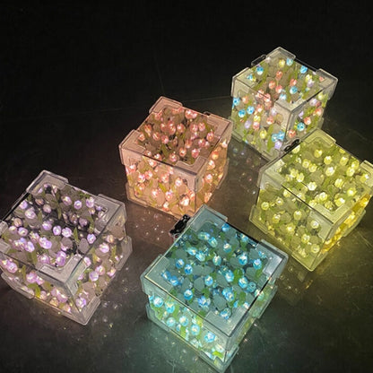 Cube Tulip Flower Lamp