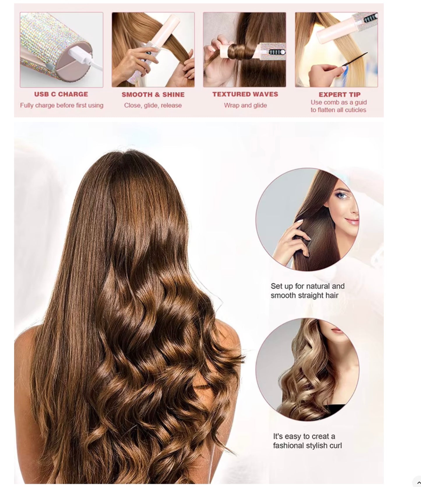 2-In-1 Hair Straighteners