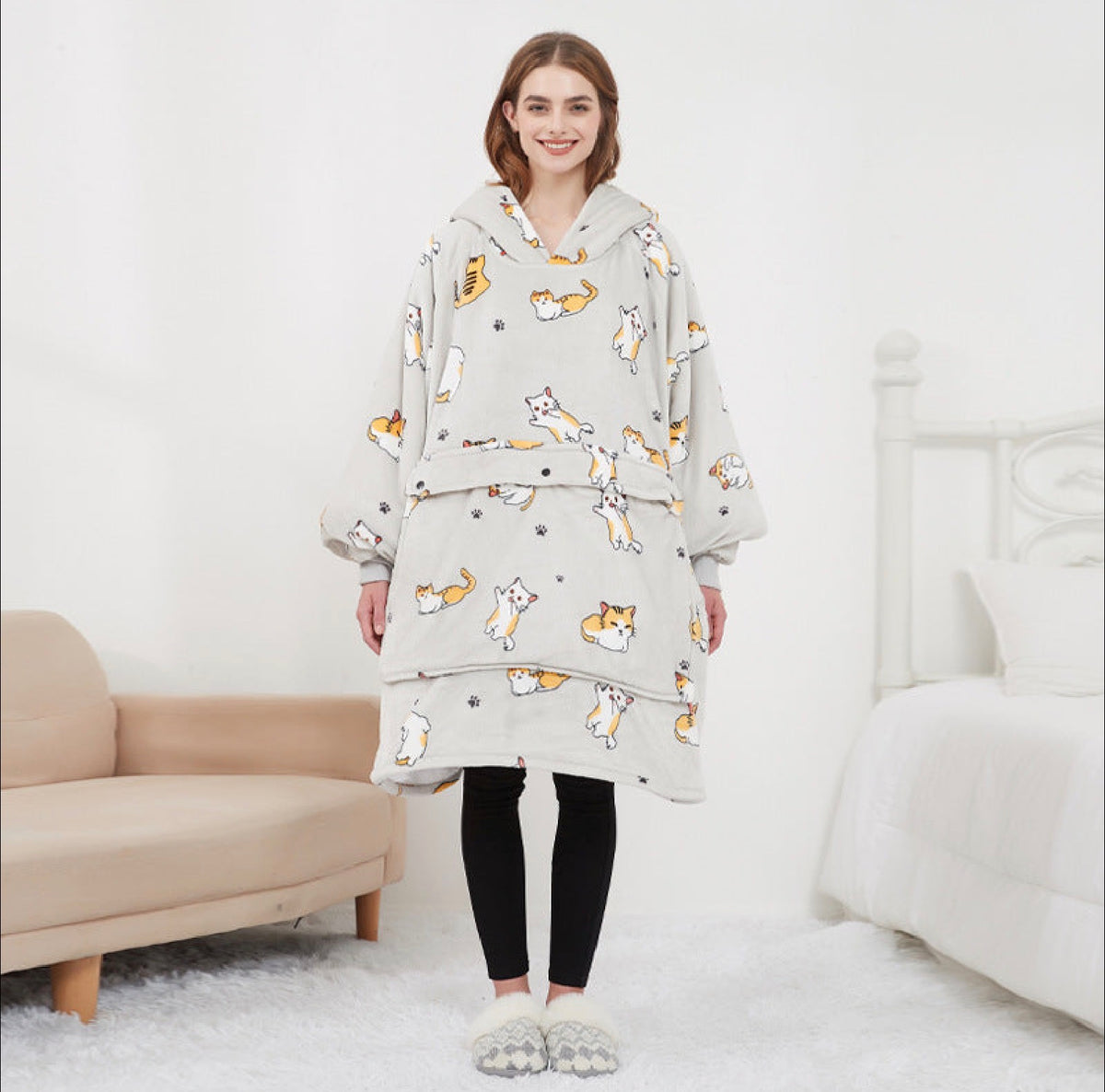 Heated Hoodie Blanket