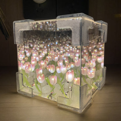Cube Tulip Flower Lamp